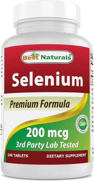 BEST NATURALS - Best Naturals Selenium 200mcg 240 Tabletas - The Red Vitamin MX - Suplementos Alimenticios - {{ shop.shopifyCountryName }}