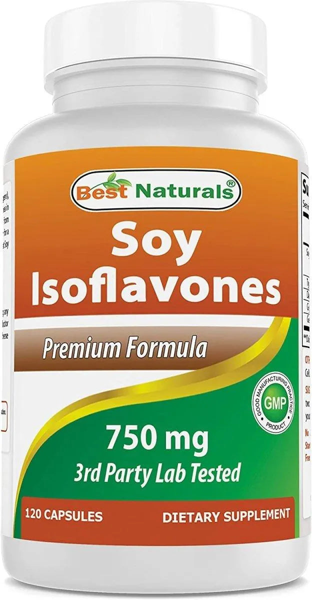 BEST NATURALS - Best Naturals Soy Isoflavones 750Mg. 120 Capsulas - The Red Vitamin MX - Suplementos Alimenticios - {{ shop.shopifyCountryName }}