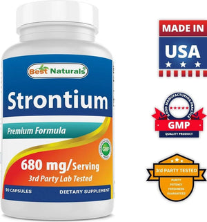 BEST NATURALS - Best Naturals Strontium Bone Building Formula 680Mg. 90 Capsulas - The Red Vitamin MX - Suplementos Alimenticios - {{ shop.shopifyCountryName }}