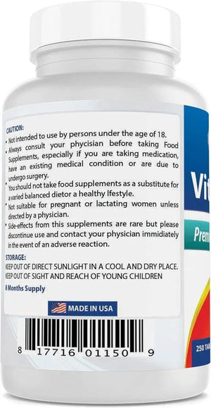 BEST NATURALS - Best Naturals Vitamin B-6 25Mg. 250 Capsulas - The Red Vitamin MX - Suplementos Alimenticios - {{ shop.shopifyCountryName }}