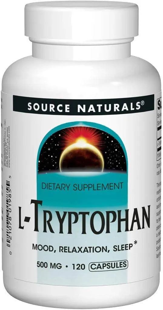 BEST NATURALS - Source Naturals L-Tryptophan 500Mg. 120 Capsulas - The Red Vitamin MX - Suplementos Alimenticios - {{ shop.shopifyCountryName }}