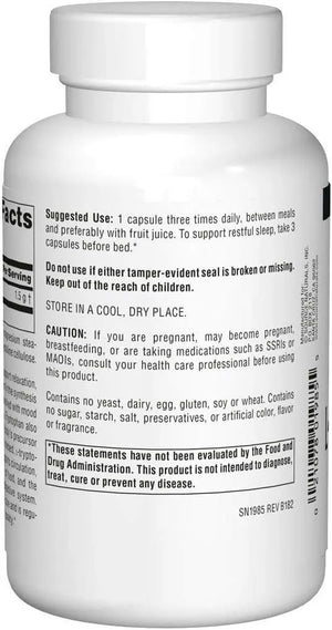 BEST NATURALS - Source Naturals L-Tryptophan 500Mg. 120 Capsulas - The Red Vitamin MX - Suplementos Alimenticios - {{ shop.shopifyCountryName }}