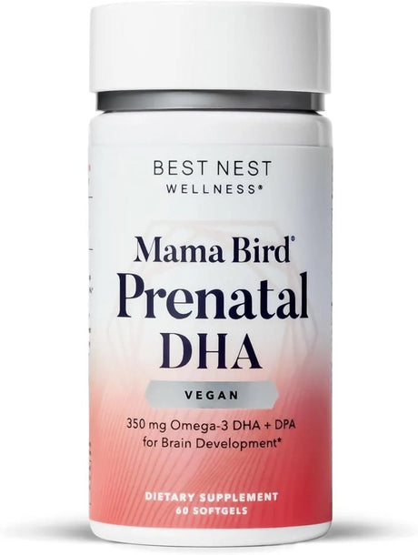 BEST NEST WELLNESS - Best Nest Wellness Mama Bird Vegan Prenatal DHA Vitamin 60 Capsulas Blandas - The Red Vitamin MX - Suplementos Alimenticios - {{ shop.shopifyCountryName }}