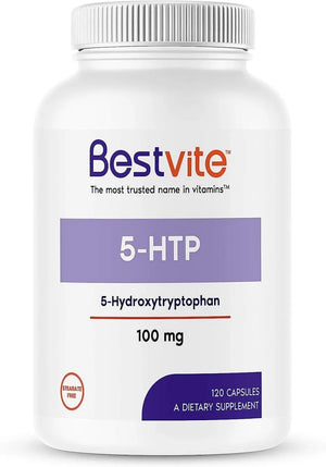 BESTVITE - BESTVITE 5-HTP 100Mg. 120 Capsulas - The Red Vitamin MX - Suplementos Alimenticios - {{ shop.shopifyCountryName }}