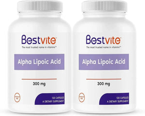 BESTVITE - BESTVITE Alpha Lipoic Acid 300Mg. 240 Capsulas - The Red Vitamin MX - Suplementos Alimenticios - {{ shop.shopifyCountryName }}