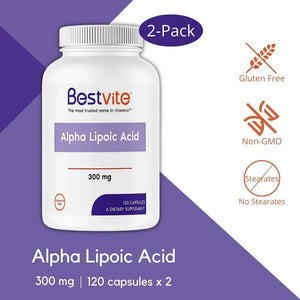 BESTVITE - BESTVITE Alpha Lipoic Acid 300Mg. 240 Capsulas - The Red Vitamin MX - Suplementos Alimenticios - {{ shop.shopifyCountryName }}