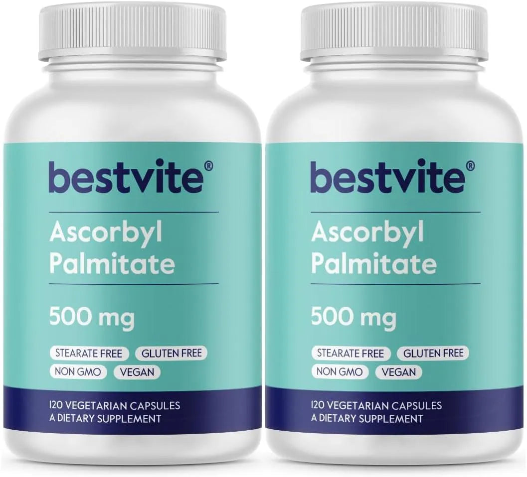 BESTVITE - BESTVITE Ascorbyl Palmitate 500Mg. 120 Capsulas 2 Pack - The Red Vitamin MX - Suplementos Alimenticios - {{ shop.shopifyCountryName }}