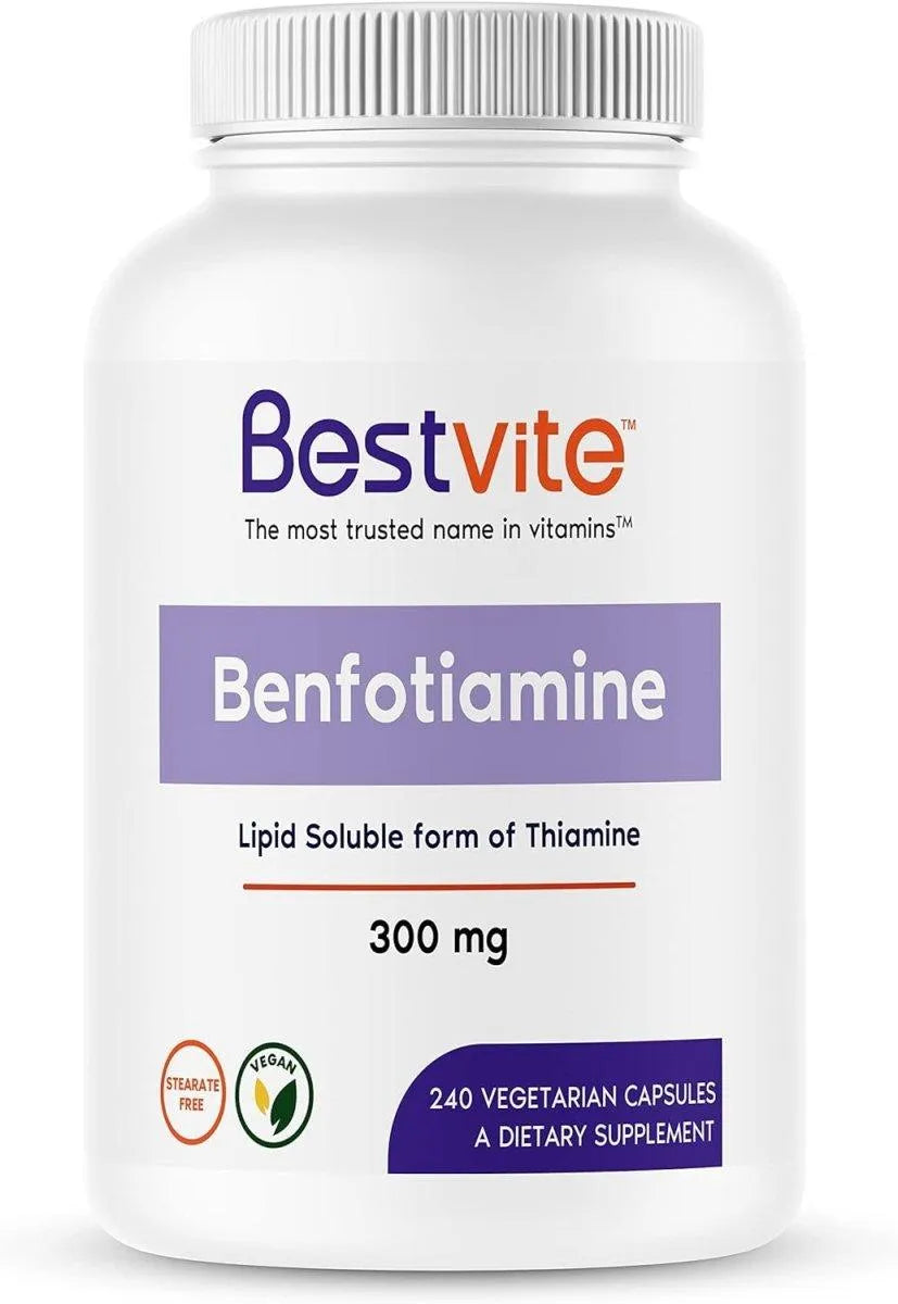 BESTVITE - BESTVITE Benfotiamine 300Mg. 240 Capsulas - The Red Vitamin MX - Suplementos Alimenticios - {{ shop.shopifyCountryName }}