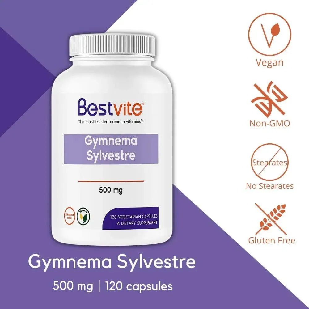 BESTVITE - BESTVITE Gymnema Sylvestre 500Mg. 120 Capsulas - The Red Vitamin MX - Suplementos Alimenticios - {{ shop.shopifyCountryName }}