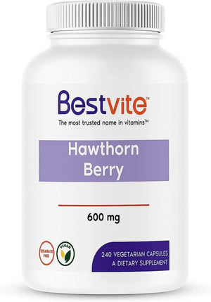 BESTVITE - BESTVITE Hawthorn Berry 600Mg. 240 Capsulas - The Red Vitamin MX - Suplementos Alimenticios - {{ shop.shopifyCountryName }}