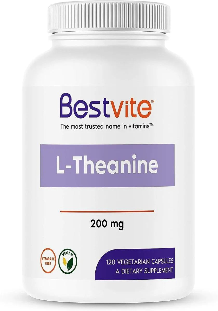 BESTVITE - Bestvite L-Theanine 200Mg. 120 Capsulas - The Red Vitamin MX - Suplementos Alimenticios - {{ shop.shopifyCountryName }}