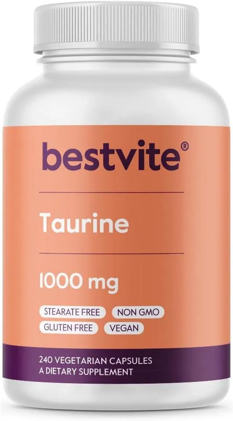 BESTVITE - BESTVITE Taurine 1000Mg. 240 Capsulas - The Red Vitamin MX - Suplementos Alimenticios - {{ shop.shopifyCountryName }}