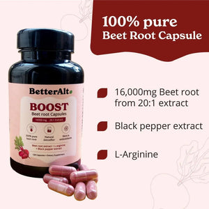 BETTER ALT - Better Alt Beet Root Powder Capsules 120 Capsulas - The Red Vitamin MX - Suplementos Alimenticios - {{ shop.shopifyCountryName }}