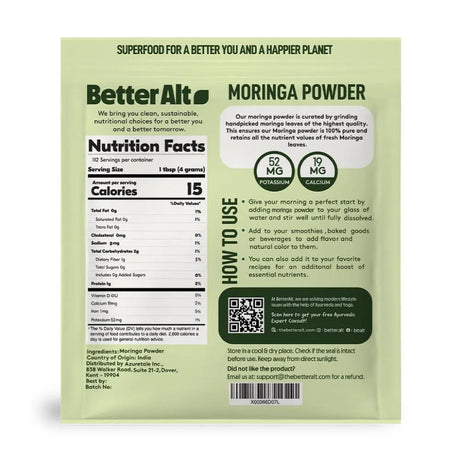 BETTER ALT - Better Alt Moringa Powder 1 Lb. - The Red Vitamin MX - Suplementos Alimenticios - {{ shop.shopifyCountryName }}