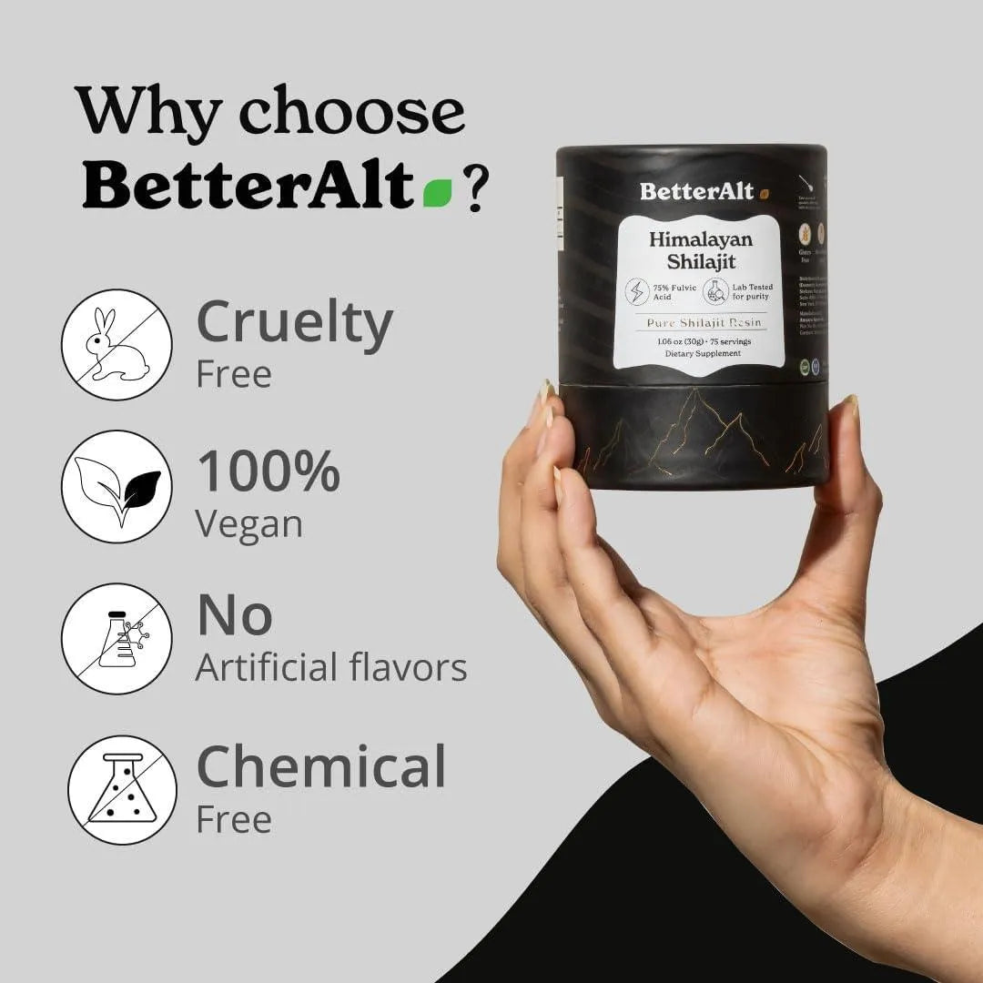 BETTER ALT - Better Alt Pure Himalayan Shilajit Resin 75 Servicios 30Mg. - The Red Vitamin MX - Suplementos Alimenticios - {{ shop.shopifyCountryName }}