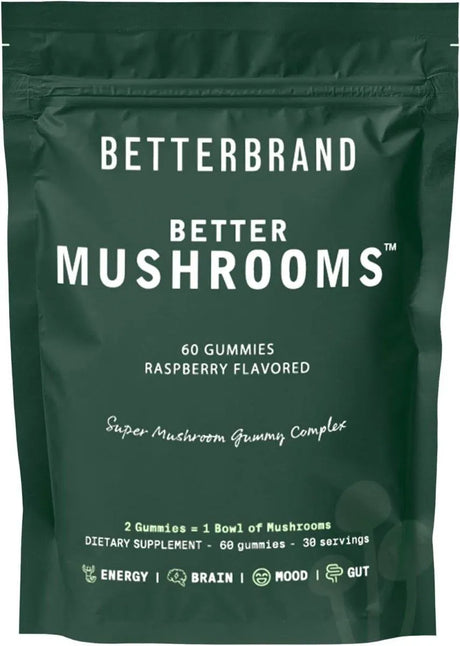 BETTERBRAND - Betterbrand BetterMushrooms Mushroom Gummies 60 Gomitas - The Red Vitamin MX - Suplementos Alimenticios - {{ shop.shopifyCountryName }}