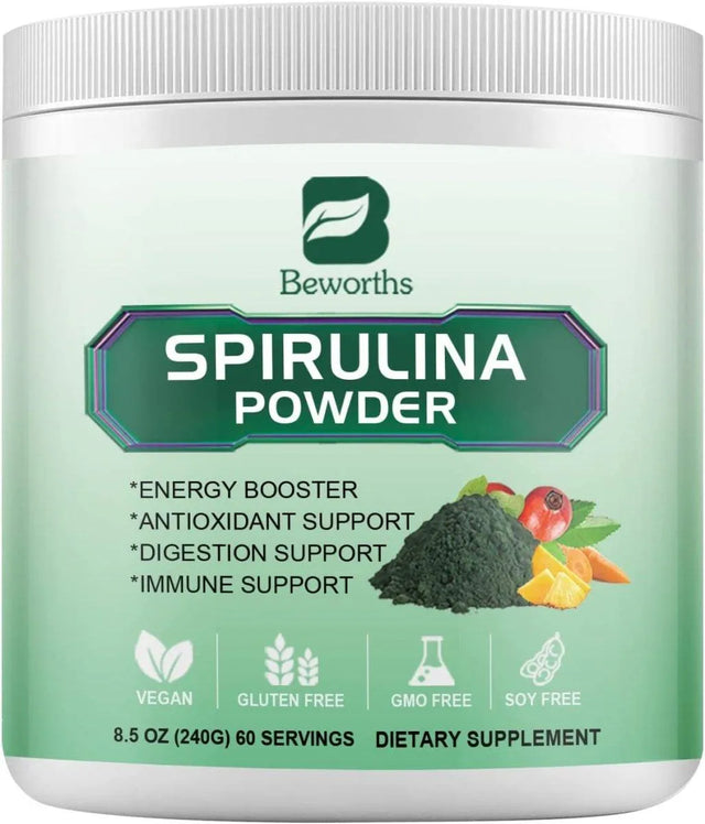 BEWORTHS - BEWORTHS Organic Spirulina Powder 240Gr. 60 Servicios - The Red Vitamin MX - Suplementos Alimenticios - {{ shop.shopifyCountryName }}