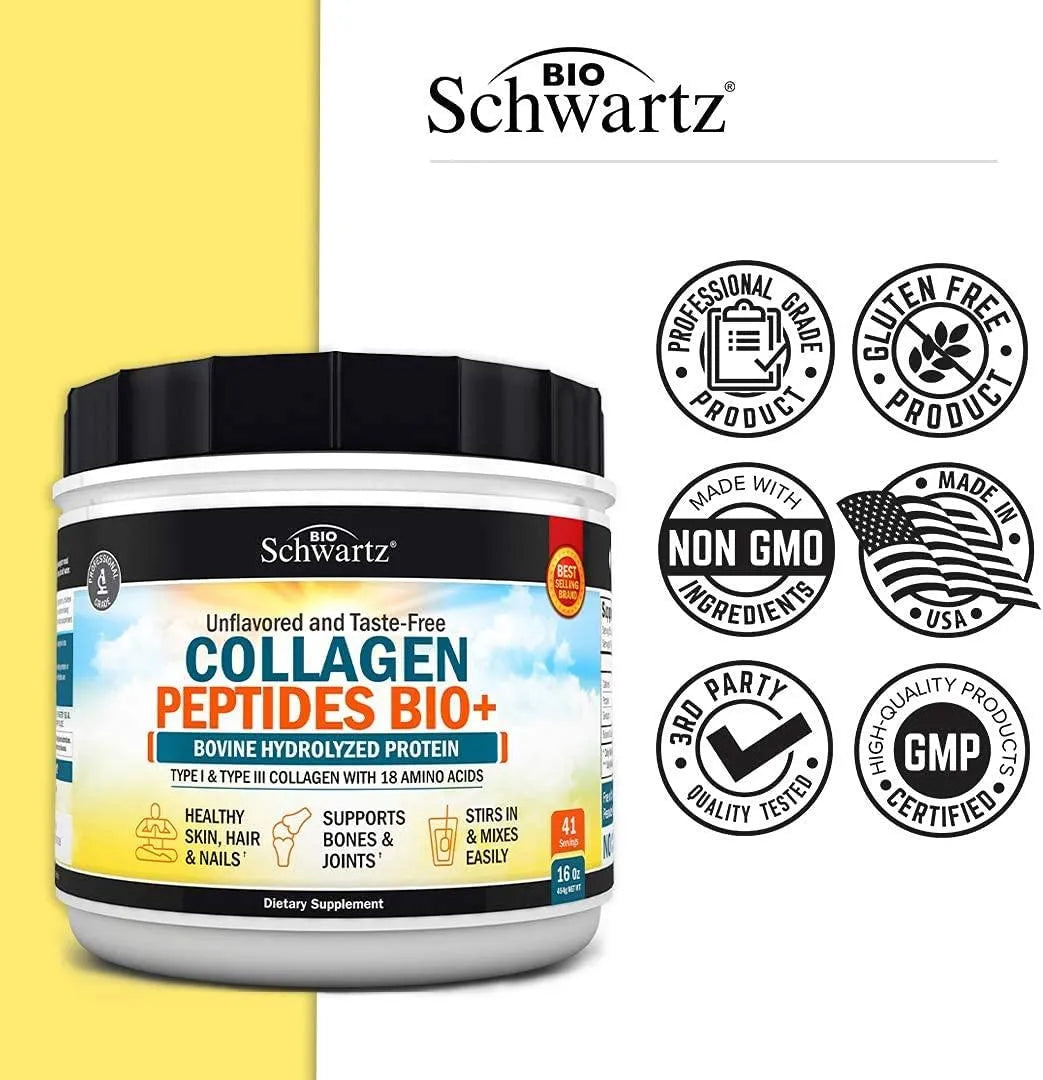 BIO SCHWARTZ - Bio Schwartz Collagen Peptides Powder Bio+ 16Oz. - The Red Vitamin MX - Suplementos Alimenticios - {{ shop.shopifyCountryName }}