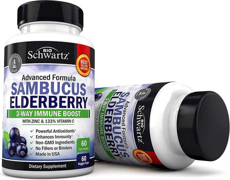 BIO SCHWARTZ - Bio Schwartz Sambucus Elderberry 60 Capsulas - The Red Vitamin MX - Suplementos Alimenticios - {{ shop.shopifyCountryName }}