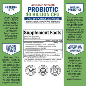 BIO SCHWARTZ - BioSchwartz Daily Probiotic 40 Billion CFU 120 Capsulas - The Red Vitamin MX - Suplementos Alimenticios - {{ shop.shopifyCountryName }}
