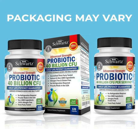 BIO SCHWARTZ - BioSchwartz Daily Probiotic 40 Billion CFU 120 Capsulas - The Red Vitamin MX - Suplementos Alimenticios - {{ shop.shopifyCountryName }}