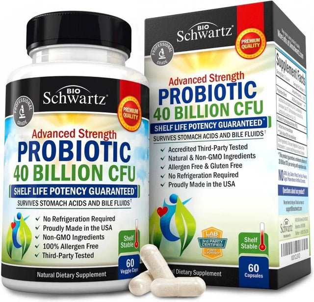 BIO SCHWARTZ - BioSchwartz Daily Probiotic 40 Billion CFU 60 Capsulas - The Red Vitamin MX - Suplementos Alimenticios - {{ shop.shopifyCountryName }}