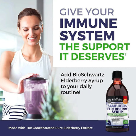 BIO SCHWARTZ - BioSchwartz Elderberry Syrup for Kids and Adults 240Ml. - The Red Vitamin MX - Suplementos Alimenticios - {{ shop.shopifyCountryName }}