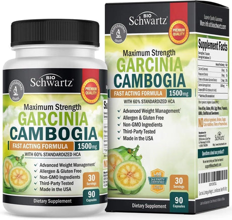 BIO SCHWARTZ - BioSchwartz Garcinia Cambogia 1500Mg. 90 Capsulas - The Red Vitamin MX - Suplementos Alimenticios - {{ shop.shopifyCountryName }}