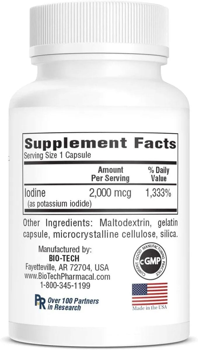 BIO-TECH PHARMACAL - Bio-Tech Pharmacal Iodine 100 Capsulas - The Red Vitamin MX - Suplementos Alimenticios - {{ shop.shopifyCountryName }}