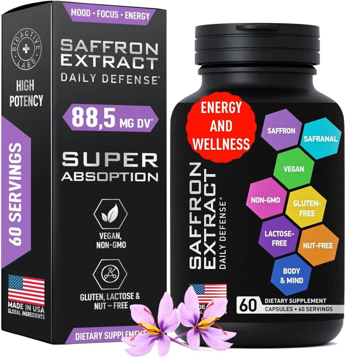 BIOACTIVE LABS - Bioactive Labs Optimized Saffron 88.5Mg. 60 Capsulas - The Red Vitamin MX - Suplementos Alimenticios - {{ shop.shopifyCountryName }}