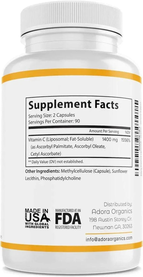 BIODORA - Biodora Liposomal Vitamin C 1400Mg. 180 Capsulas - The Red Vitamin MX - Suplementos Alimenticios - {{ shop.shopifyCountryName }}