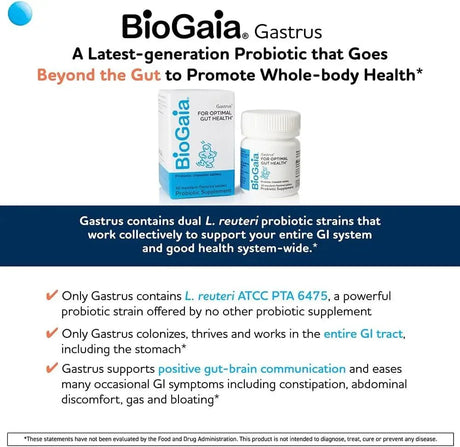 BIOGAIA - BioGaia Gastrus 30 Tabletas Masticables 2 Pack - The Red Vitamin MX - Suplementos Alimenticios - {{ shop.shopifyCountryName }}