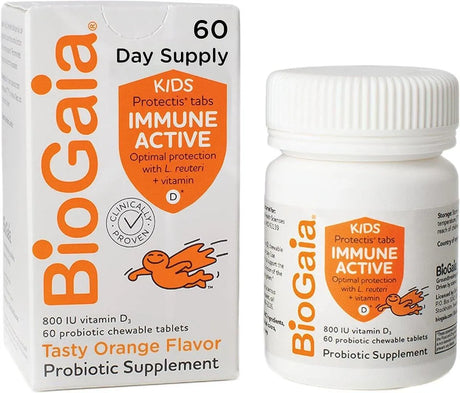 BIOGAIA - BioGaia Protectis Immune Active Kids Probiotic 60 Tabletas Masticables - The Red Vitamin MX - Suplementos Alimenticios - {{ shop.shopifyCountryName }}