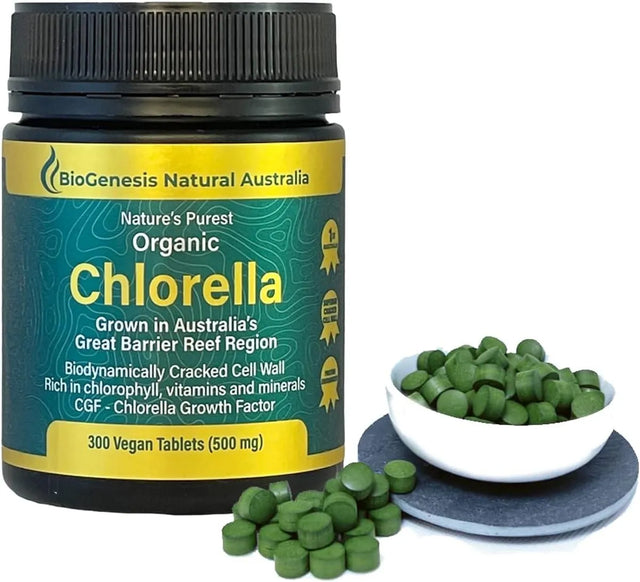 BIOGENESIS - Biogenesis Australia Chlorella Tablet 500Mg. 300 Tabletas - The Red Vitamin MX - Suplementos Alimenticios - {{ shop.shopifyCountryName }}