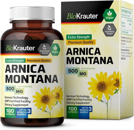 BIOKRAUTER - Bio Krauter Arnica Montana 500Mg. 100 Capsulas - The Red Vitamin MX - Suplementos Alimenticios - {{ shop.shopifyCountryName }}