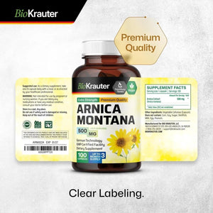 BIOKRAUTER - Bio Krauter Arnica Montana 500Mg. 100 Capsulas - The Red Vitamin MX - Suplementos Alimenticios - {{ shop.shopifyCountryName }}