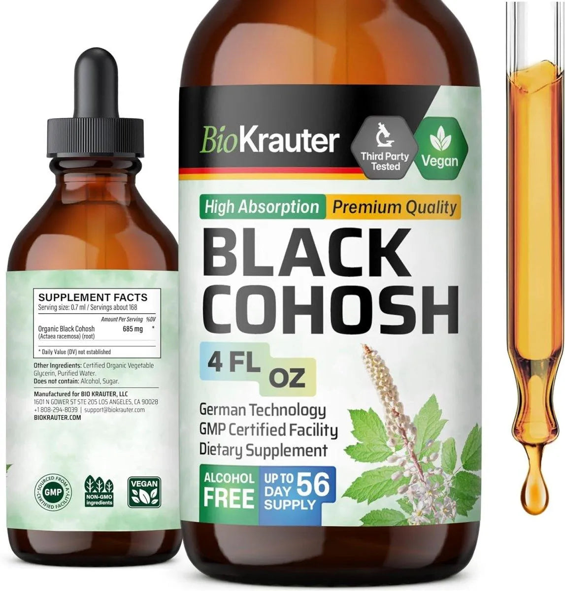 BIOKRAUTER - Bio Krauter Black Cohosh Supplement for Women 4 Fl.Oz. - The Red Vitamin MX - Suplementos Alimenticios - {{ shop.shopifyCountryName }}