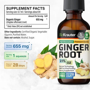 BIOKRAUTER - Bio Krauter Ginger Root Tincture 2 Fl.Oz. - The Red Vitamin MX - Suplementos Alimenticios - {{ shop.shopifyCountryName }}