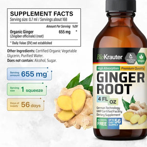 BIOKRAUTER - Bio Krauter Ginger Root Tincture 4 Fl.Oz. - The Red Vitamin MX - Suplementos Alimenticios - {{ shop.shopifyCountryName }}