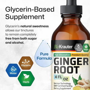 BIOKRAUTER - Bio Krauter Ginger Root Tincture 4 Fl.Oz. - The Red Vitamin MX - Suplementos Alimenticios - {{ shop.shopifyCountryName }}