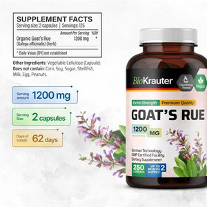 BIOKRAUTER - Bio Krauter Goats Rue Lactation Support 1200Mg. 250 Capsulas - The Red Vitamin MX - Suplementos Alimenticios - {{ shop.shopifyCountryName }}