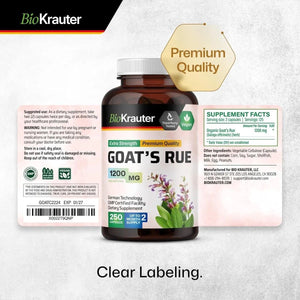 BIOKRAUTER - Bio Krauter Goats Rue Lactation Support 1200Mg. 250 Capsulas - The Red Vitamin MX - Suplementos Alimenticios - {{ shop.shopifyCountryName }}