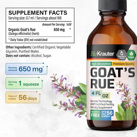 BIOKRAUTER - Bio Krauter Goats Rue Lactation Support Drops 4 Fl.Oz. - The Red Vitamin MX - Suplementos Alimenticios - {{ shop.shopifyCountryName }}