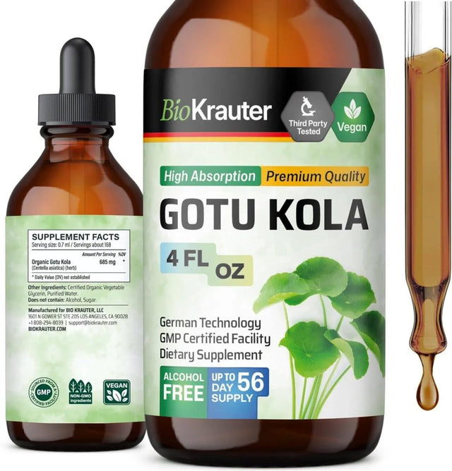 BIOKRAUTER - Bio Krauter Gotu Kola Tincture 4 Fl.Oz. - The Red Vitamin MX - Suplementos Alimenticios - {{ shop.shopifyCountryName }}