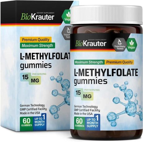 BIOKRAUTER - Bio Krauter L-Methylfolate Gummies 15Mg. 60 Gomitas - The Red Vitamin MX - Suplementos Alimenticios - {{ shop.shopifyCountryName }}