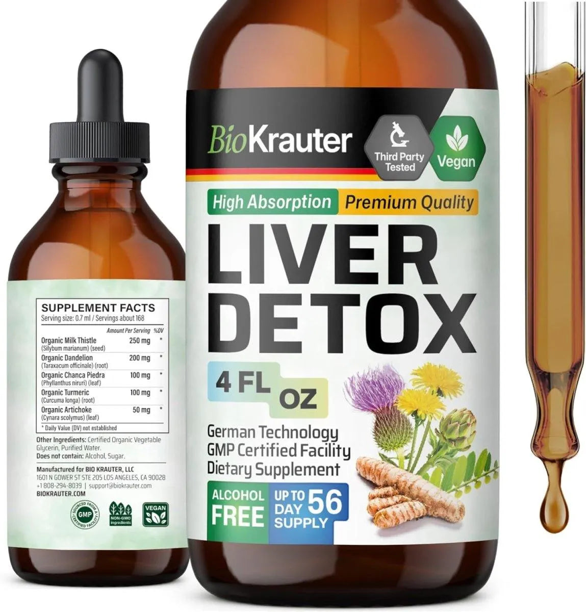 BIOKRAUTER - Bio Krauter Liver Detox Tincture 4 Fl.Oz. - The Red Vitamin MX - Suplementos Alimenticios - {{ shop.shopifyCountryName }}