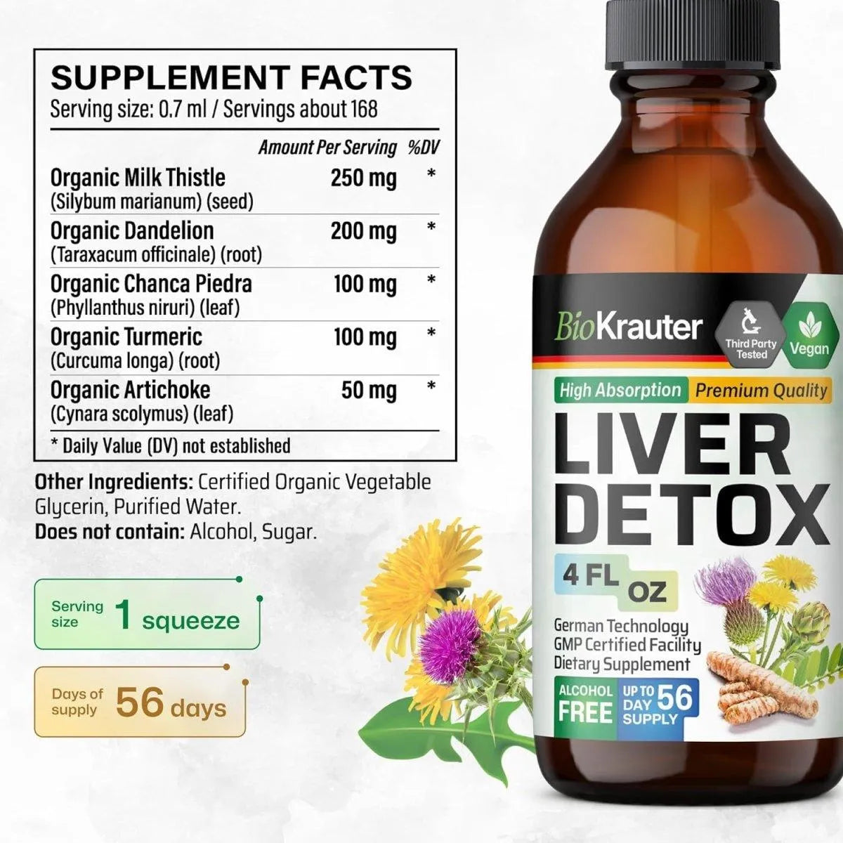 BIOKRAUTER - Bio Krauter Liver Detox Tincture 4 Fl.Oz. - The Red Vitamin MX - Suplementos Alimenticios - {{ shop.shopifyCountryName }}