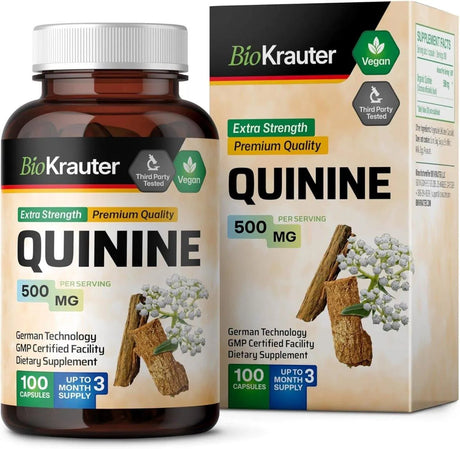 BIOKRAUTER - Bio Krauter Quinine 500Mg. 100 Capsulas - The Red Vitamin MX - Suplementos Alimenticios - {{ shop.shopifyCountryName }}