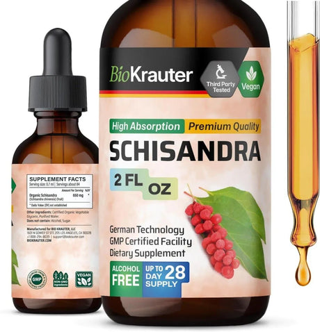 BIOKRAUTER - BIO KRAUTER Schisandra Tincture 2 Fl.Oz. - The Red Vitamin MX - Suplementos Alimenticios - {{ shop.shopifyCountryName }}