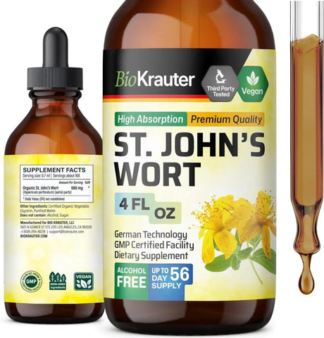 BIOKRAUTER - Bio Krauter St John's Wort Tincture 4 Fl.Oz. - The Red Vitamin MX - Suplementos Alimenticios - {{ shop.shopifyCountryName }}